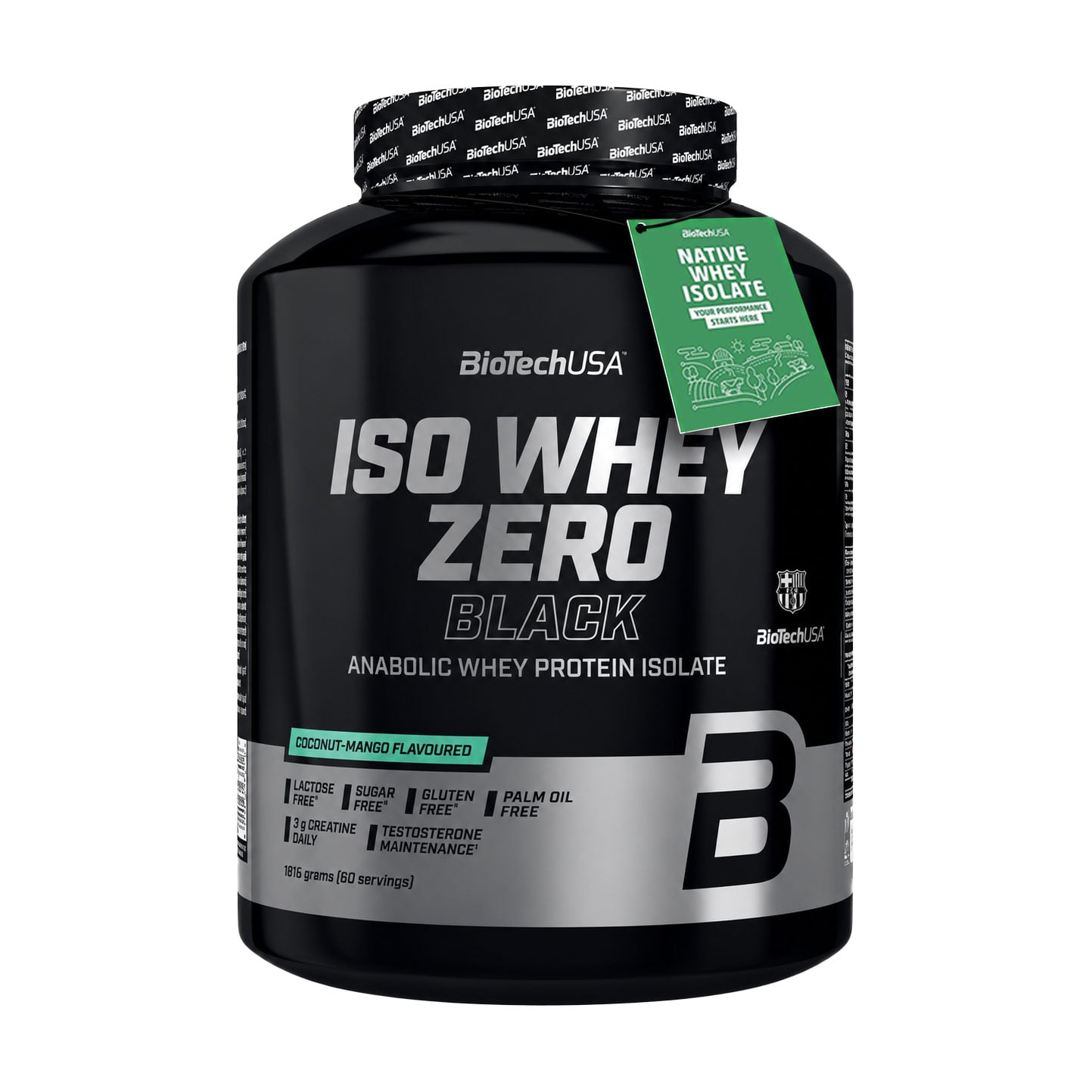 Протеїн BioTechUSA Iso Whey Zero Black Кокос та манго, в порошку, 1.816 кг
