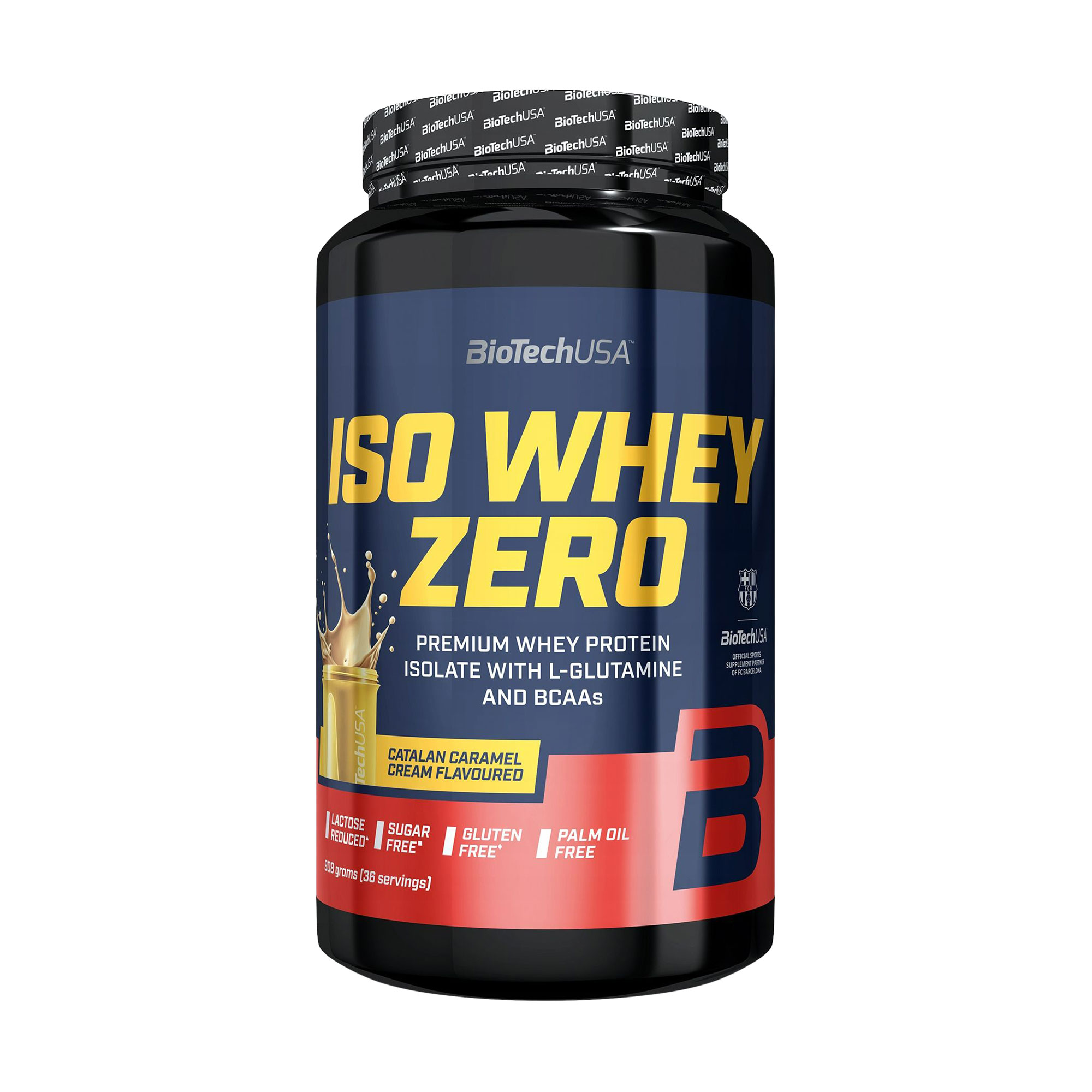 Протеїн BioTechUSA Iso Whey Zero Каталонський карамельний крем, в порошку, 908 г